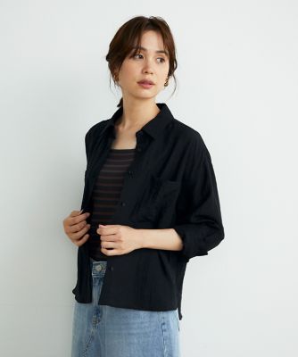 《ＩＮＥＤ　ＣＬＡＲＯ》リネンレーヨンサマーシャツ（７１４２１８１５０９）