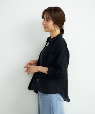 《ＩＮＥＤ　ＣＬＡＲＯ》リネンレーヨンサマーシャツ（７１４２１８１５０９）