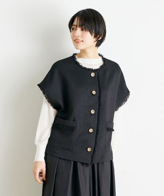 《ＩＮＥＤ　ＣＬＡＲＯ》フリンジベスト（７１４２１８１５１４）