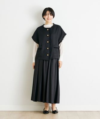 《ＩＮＥＤ　ＣＬＡＲＯ》フリンジベスト（７１４２１８１５１４）