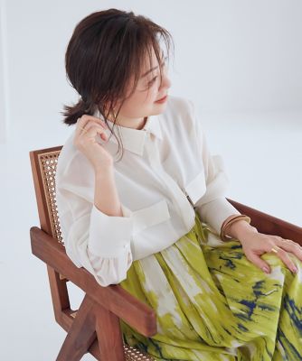 《三尋木奈保コラボ》品ありリッチシアーシャツ（７１４２１８２０３４）