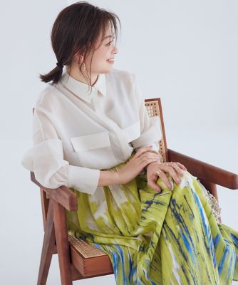 ＜INED (Women)＞《三尋木奈保コラボ》品ありリッチシアーシャツ（７１４２１８２０３４）