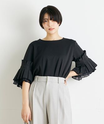 《ＩＮＥＤ　ＣＬＡＲＯ》フラワーメッシュスリーブプルオーバー（７１４２１８２５１０）