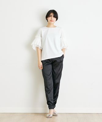 《ＩＮＥＤ　ＣＬＡＲＯ》フラワーメッシュスリーブプルオーバー（７１４２１８２５１０）