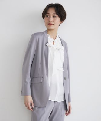 ＜INED (Women)＞《ＩＮＥＤ　ＣＬＡＲＯ》リンクルドビーブラウス（７１４２１８２５１１）