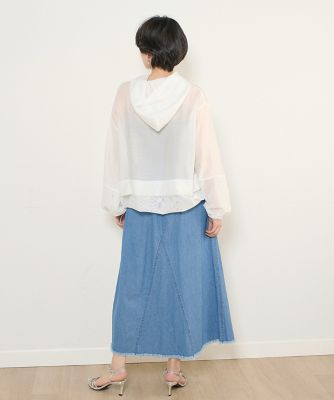 《ＩＮＥＤ　ＣＬＡＲＯ》メッシュ切り替えアノラックシャツ（７１４２１８２５１２）