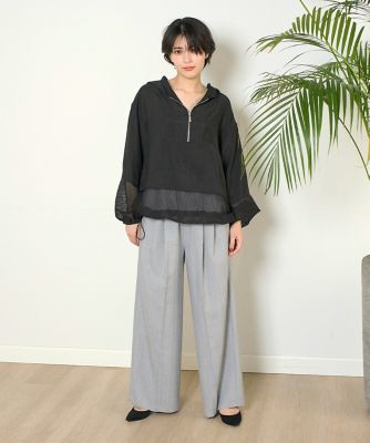 《ＩＮＥＤ　ＣＬＡＲＯ》メッシュ切り替えアノラックシャツ（７１４２１８２５１２）