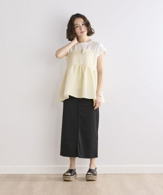 《ＩＮＥＤ　ＣＬＡＲＯ》華やかキャミチュニック（７１４２１８２５１４）