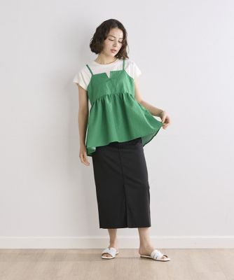 《ＩＮＥＤ　ＣＬＡＲＯ》華やかキャミチュニック（７１４２１８２５１４）