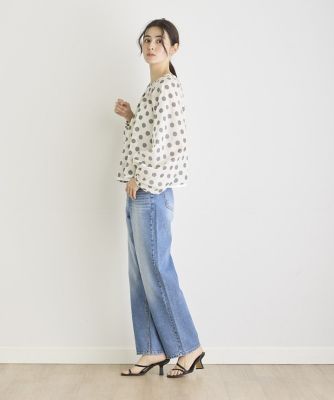 《ＩＮＥＤ　ＣＬＡＲＯ》ドットプリントブラウス（７１４２１８２５１８）