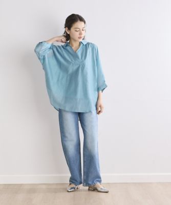 《ＩＮＥＤ　ＣＬＡＲＯ》スキッパーシアーブラウス（７１４２１８２５２７）