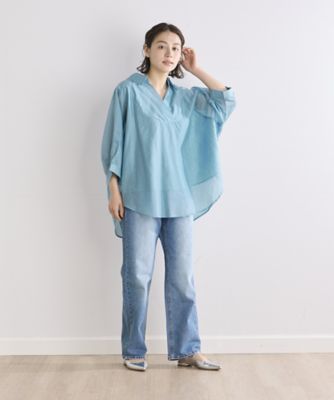 《ＩＮＥＤ　ＣＬＡＲＯ》スキッパーシアーブラウス（７１４２１８２５２７）