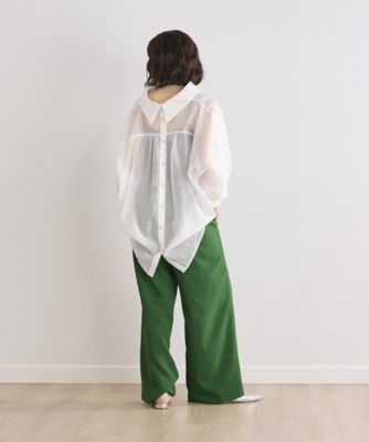 《ＩＮＥＤ　ＣＬＡＲＯ》スキッパーシアーブラウス（７１４２１８２５２７）