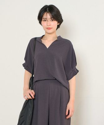 ＜INED (Women)＞《ＩＮＥＤ　ＣＬＡＲＯ》タックスリーブブラウス（７１４２１８２５３１）