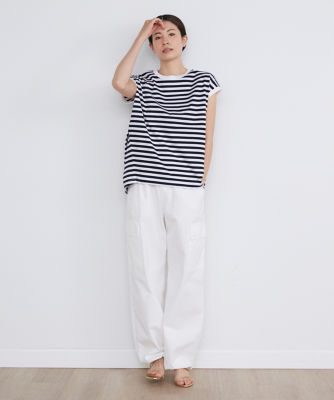 フレンチスリーブコクーンTシャツ（7142190025