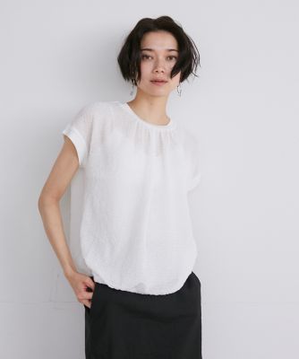 ＜INED (Women)＞シアーサッカープルオーバー（７１４２１９００２９）