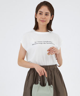 ＜INED (Women)＞ジョーゼットＴシャツ（７１４２１９００４０）