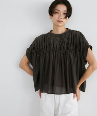 ＜Luftrobe (Women)＞《Ｌｕｆｔｒｏｂｅ》タックキャザーカットブラウス（７１４２１９０２０８）