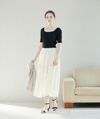 《ＩＮＥＤ　ＣＬＡＲＯ》カップ付きリブトップス（７１４２１９０５０２）