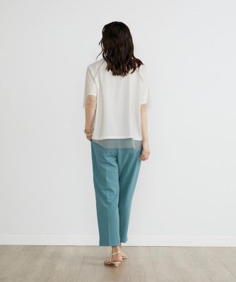 《ＩＮＥＤ　ＣＬＡＲＯ》チュールレイヤードＴシャツ（７１４２１９０５１１）