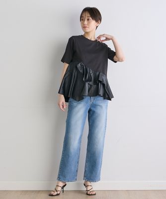 INED CLARO》フリル切り替えプルオーバー