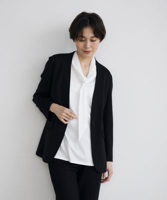 ＜INED (Women)＞《ＩＮＥＤ　ＣＬＡＲＯ》ループボウタイプルオーバー（７１４２１９０５１８）