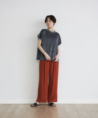 《ＩＮＥＤ　ＣＬＡＲＯ》ラメカットトップス（７１４２１９０５２２）