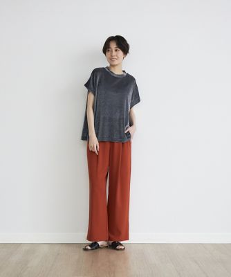 《ＩＮＥＤ　ＣＬＡＲＯ》ラメカットトップス（７１４２１９０５２２）