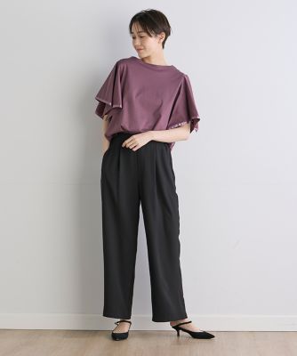 《ＩＮＥＤ　ＣＬＡＲＯ》ハンカチスリーブカットソー（７１４２１９０５２４）