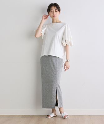 《ＩＮＥＤ　ＣＬＡＲＯ》ハンカチスリーブカットソー（７１４２１９０５２４）