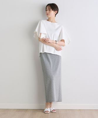 《ＩＮＥＤ　ＣＬＡＲＯ》ハンカチスリーブカットソー（７１４２１９０５２４）