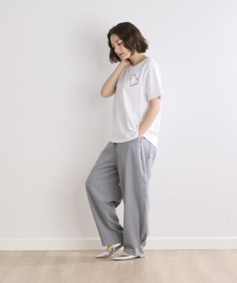 《ＩＮＥＤ　ＣＬＡＲＯ》ハートロゴ刺繍Ｔシャツ（７１４２１９０５２５）