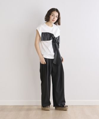 《ＩＮＥＤ　ＣＬＡＲＯ》トリコットリボンＴシャツ（７１４２１９０５２６）