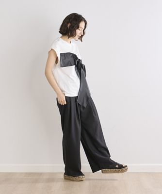 《ＩＮＥＤ　ＣＬＡＲＯ》トリコットリボンＴシャツ（７１４２１９０５２６）