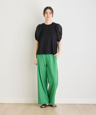 《大きいサイズ》シフォンスリーブカットプルオーバー（７１４２１９０８０７）