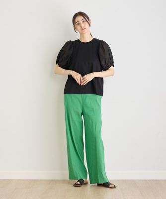 《大きいサイズ》シフォンスリーブカットプルオーバー（７１４２１９０８０７）