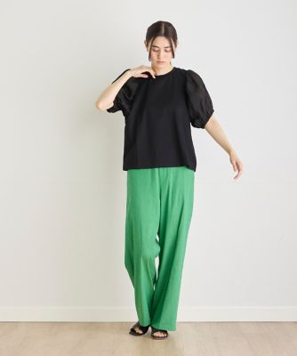 《大きいサイズ》シフォンスリーブカットプルオーバー（７１４２１９０８０７）
