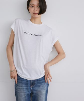 《大きいサイズ》フレンチスリーブロゴＴシャツ（７１４２１９０８１７）