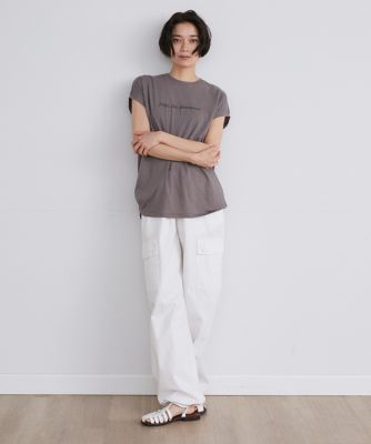 《大きいサイズ》フレンチスリーブロゴＴシャツ（７１４２１９０８１７）
