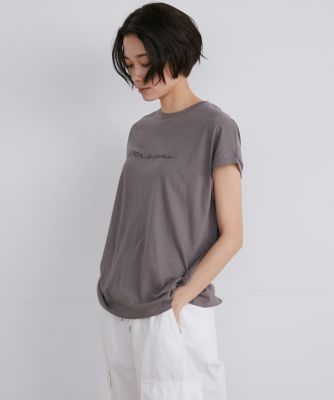 《大きいサイズ》フレンチスリーブロゴＴシャツ（７１４２１９０８１７）