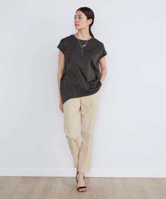 《大きいサイズ》フレンチスリーブコクーンＴシャツ（７１４２１９０８２５）