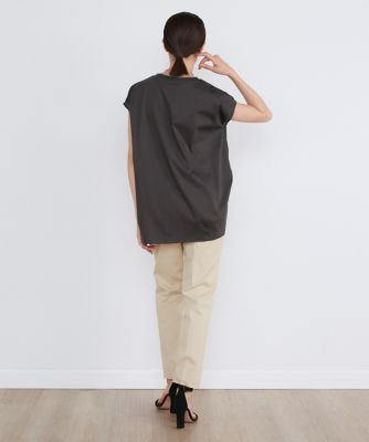《大きいサイズ》フレンチスリーブコクーンＴシャツ（７１４２１９０８２５）