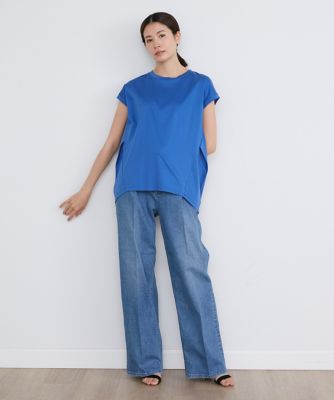 《大きいサイズ》フレンチスリーブコクーンＴシャツ（７１４２１９０８２５）