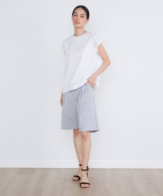 《大きいサイズ》フレンチスリーブコクーンＴシャツ（７１４２１９０８２５）