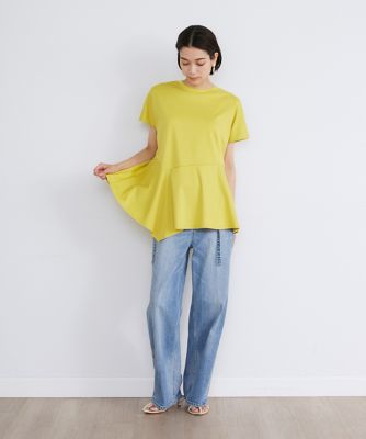 《大きいサイズ》ペプラムＴシャツ（７１４２１９０８３７）