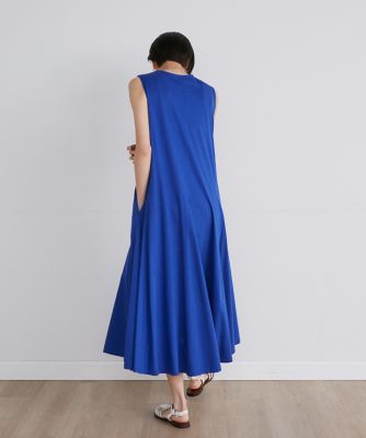 《大きいサイズ》ノースリーブフレアワンピース（７１４２１９２８０１）