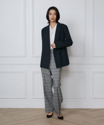 2WAYストレッチダブルブレストサイドボタンジャケット