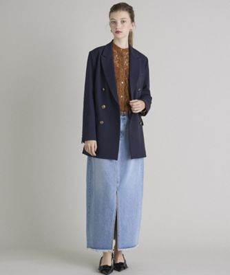 《ＩＮＥＤ　ＣＬＡＲＯ》ストレッチダブルブレストジャケット（７１４３１４１５１６）