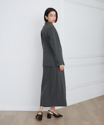 美品 イネド 24AW 2WAYストレッチダブルブレストサイド釦ジャケット 9 2WAYストレッチダブルブレストサイド釦ジャケット｜INED（イネド