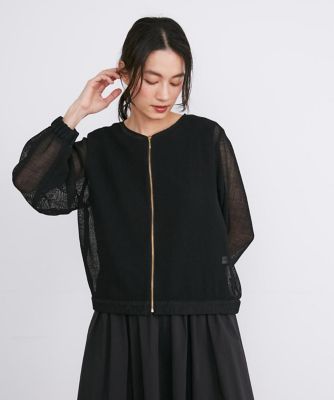 《大きいサイズ》エアリーメッシュブルゾン（７１４３１４４８０２）
